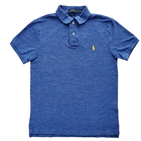 Polo Ralph Lauren Slim Fit 100% Cotton Polo Shirt Royal Blue Size M - Picture 3 of 11